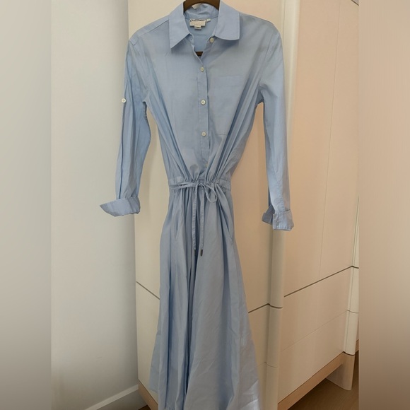 Pure DKNY Light Blue Midi Dress with long sleeve. SizeXP - Picture 8 of 13